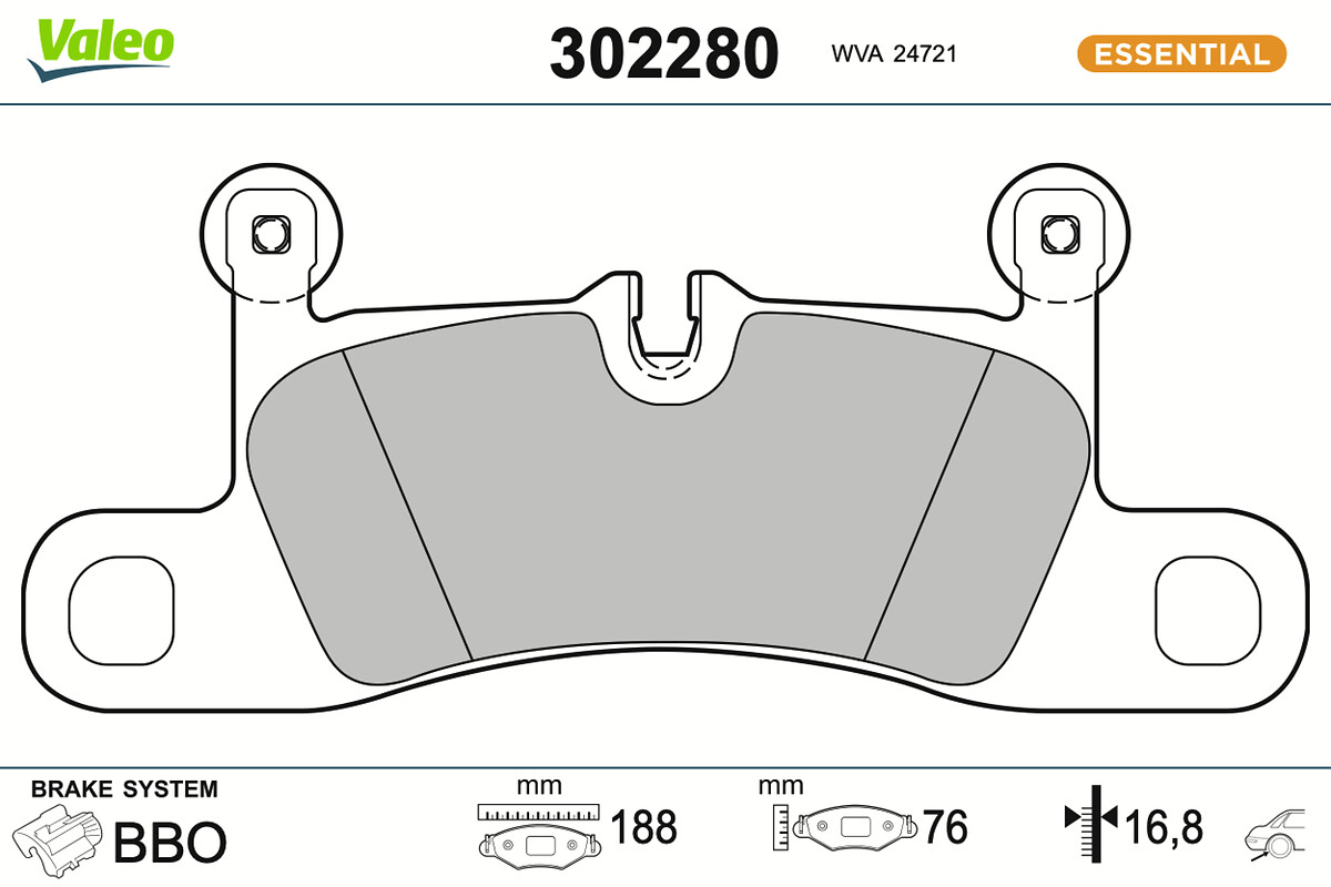 BRAKE PADS FIRST VW TOUAREG 08.14